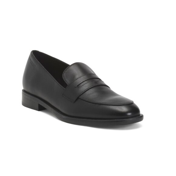 VAGABOND SHOEMAKERS Black Leather Heidi Loafers - Picture 1 of 2